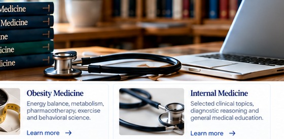 Medical books and clinical desk for medical education